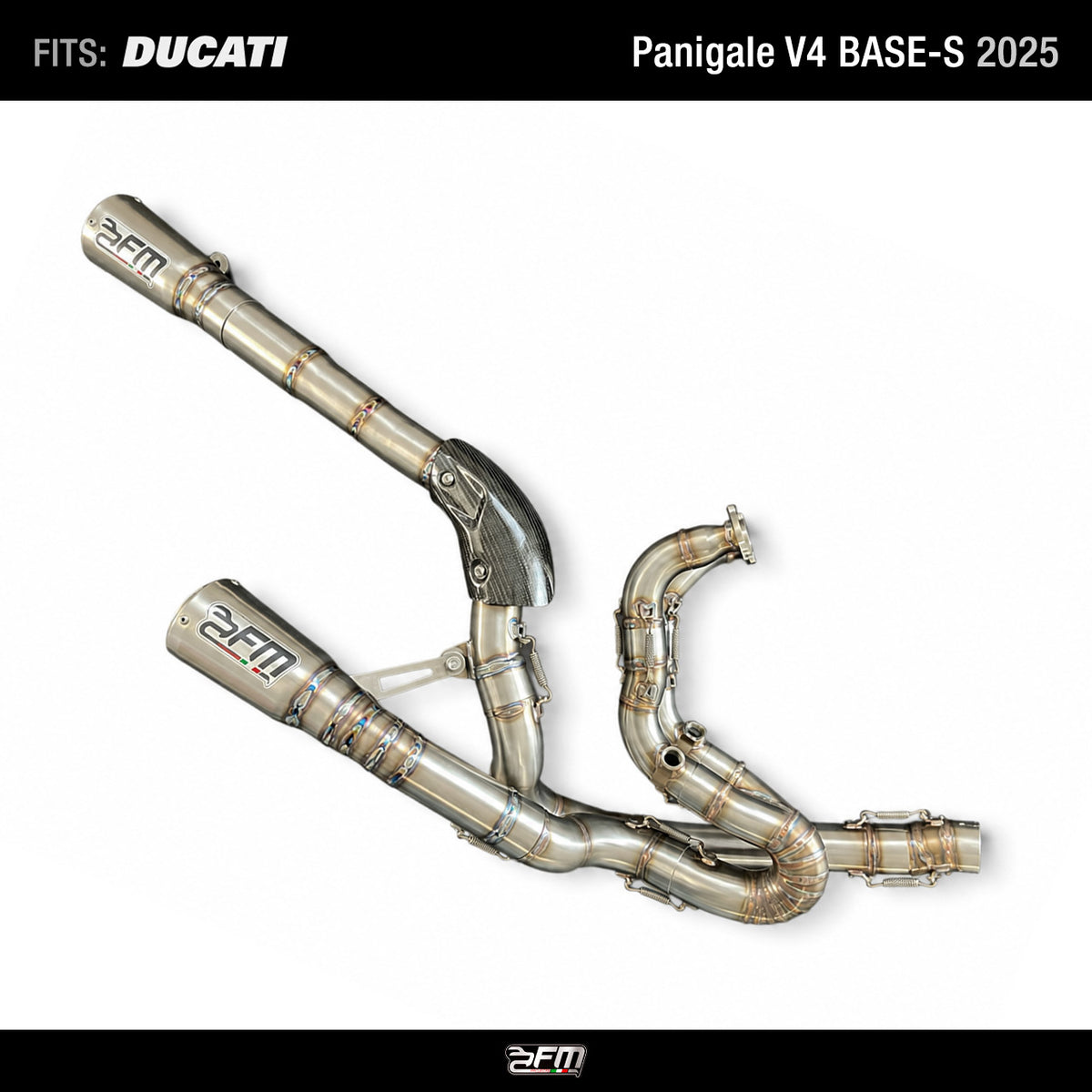 FM-PROJECTS "3/4" Exhaust for Ducati Panigale V4 BASE-S 2025 FMD007RKST/S