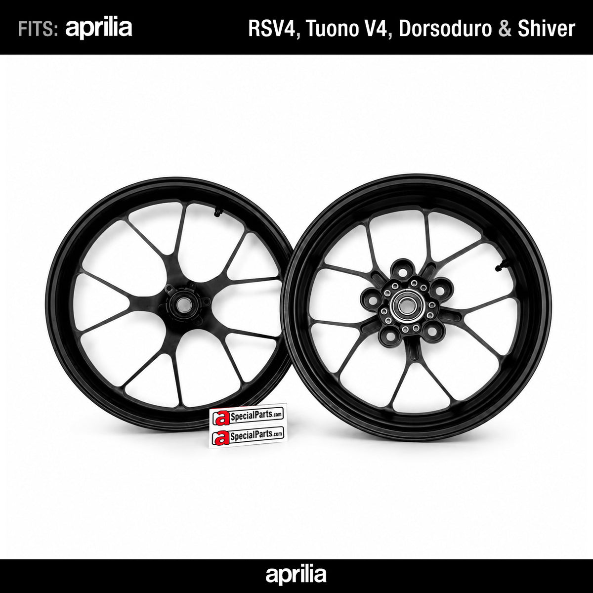 Forged Wheels OEM Aprilia RS V4 Black