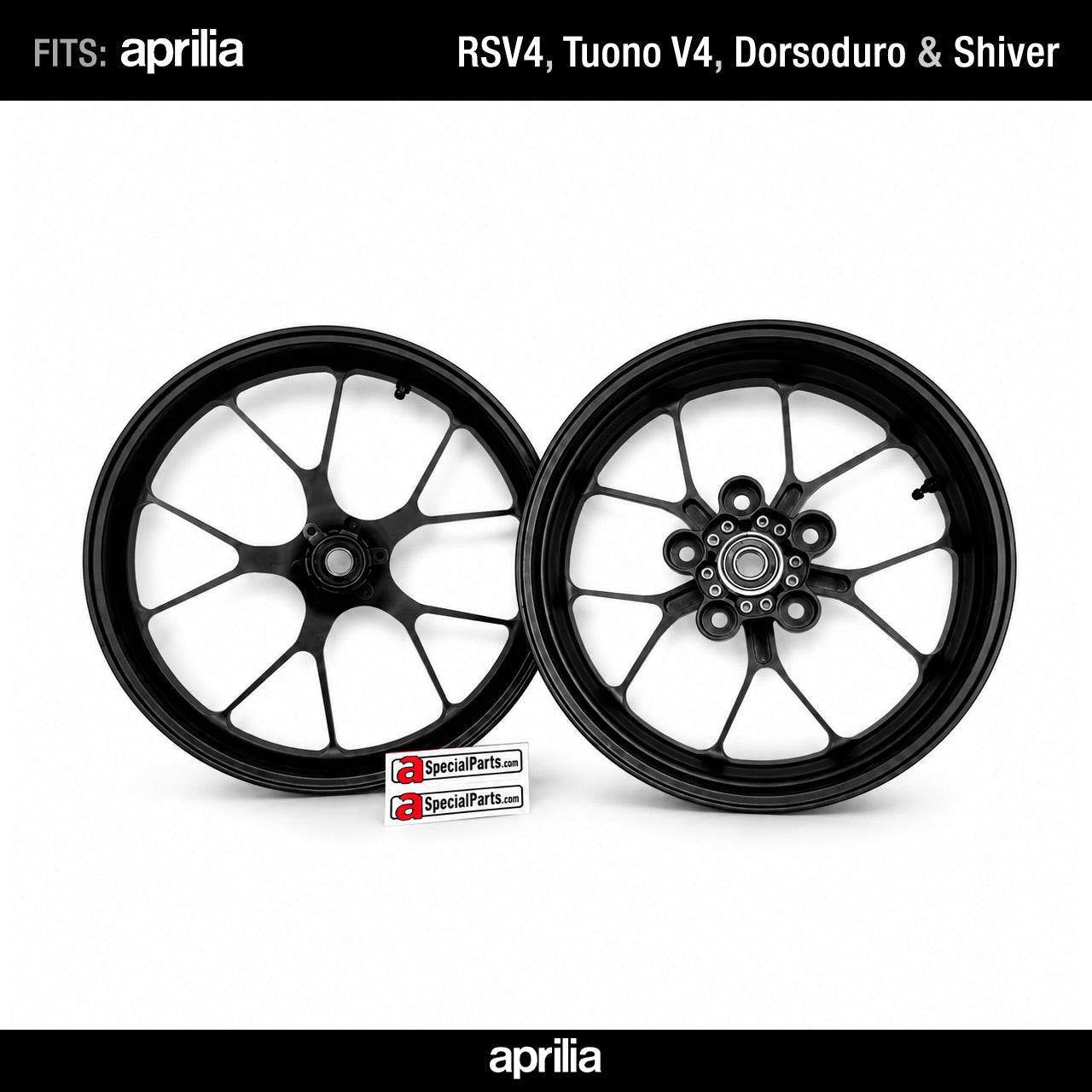 Forged Wheels OEM Aprilia RS V4 Black