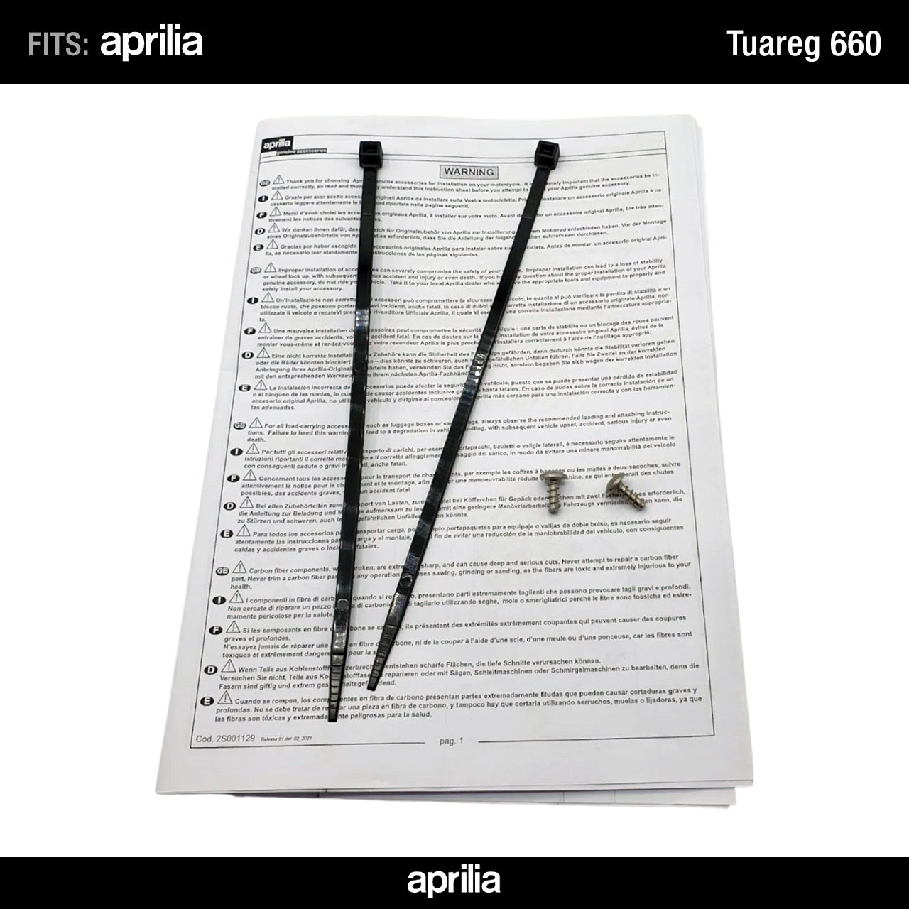 MIA Multimedia Platform Installation Kit for Aprilia Tuareg 660 - Code 2S001871