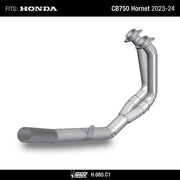 Mivv No-Kat Stainless Steel Pipe for Honda CB750 Hornet 2023-2024 code H.085.C1