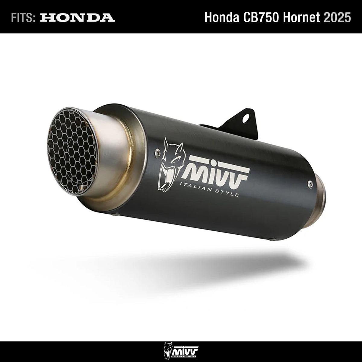 Mivv Slip On GP PRO Black H.085.LXBP for Honda CB750 Hornet 2025-2026