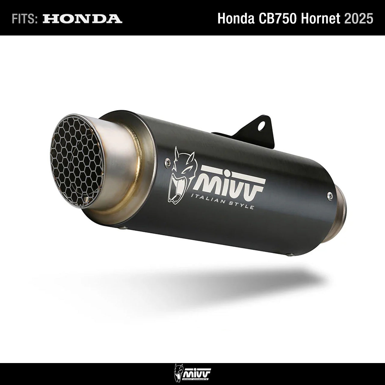 Mivv Slip On GP PRO Black H.085.LXBP for Honda CB750 Hornet 2025-2026