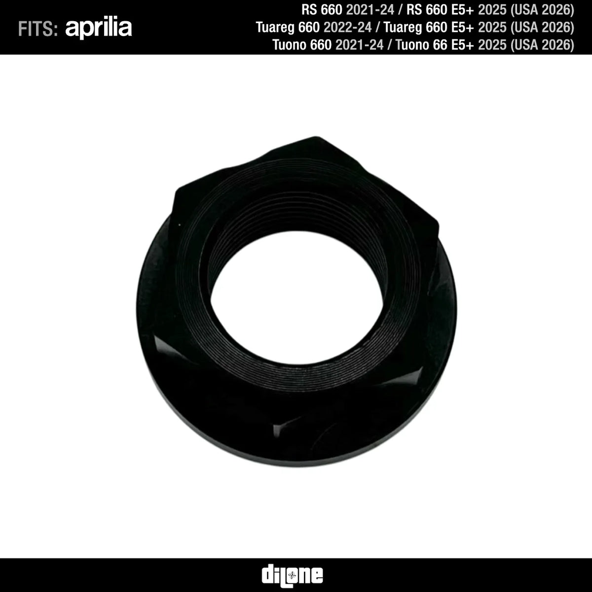 Rear Wheel Nut (Black) Anodized Ergal 7075 For All 660 Models