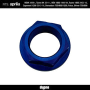 Rear Wheel Nut (Blue) Anodized Ergal 7075 For Aprilia V4 V2