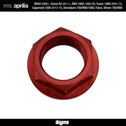Rear Wheel Nut (Red) Anodized Ergal 7075 For RSV2/V4, Tuono V2/V4, Dorsoduro & Caponord