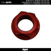 Rear Wheel Nut (Red) Anodized Ergal 7075 For All Aprilia 660 Models