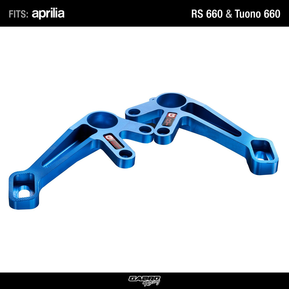 Rearset Brackets with adjustable swingarm pivot position for Aprilia RS 660 Tuono 660 by GRT