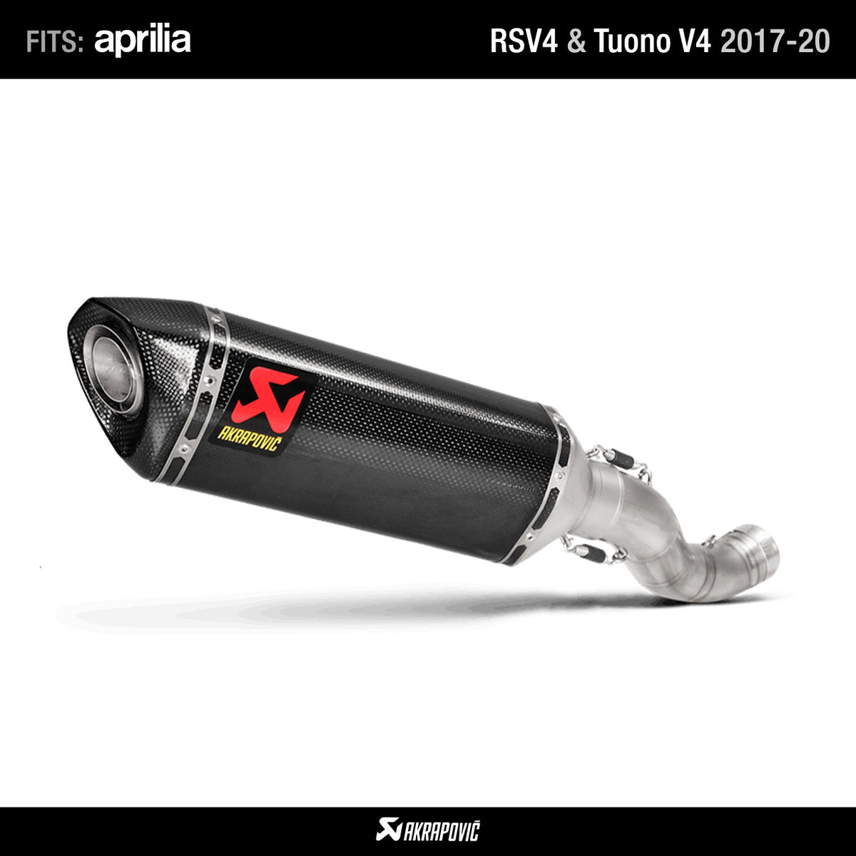 Slip-On Akrapovic Aprilia Rsv4 Tuono V4 2017-2020 S-A10SO9-RC