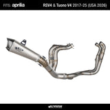 Spark GAP8804 Full Exhaust Konix EVO for Aprilia RS V4 Tuono V4 2017-2025 (USA 2026)