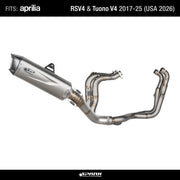 Spark GAP8805 Full Exhaust Force EVO for Aprilia RS V4 Tuono V4 2017-2025 (USA 2026)