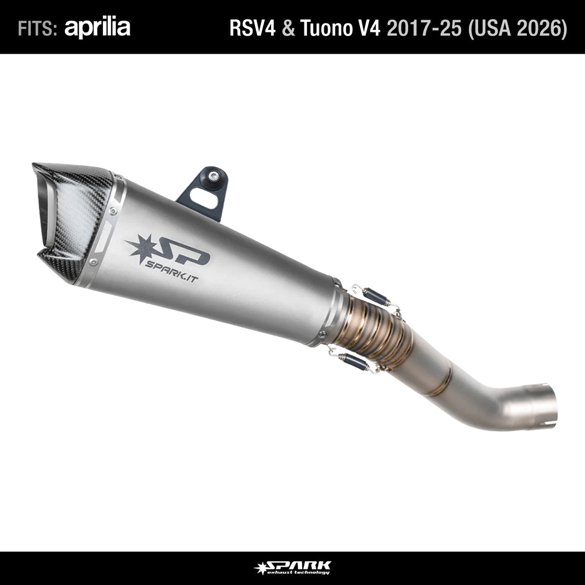 Spark Slip-on GAP0402T for Aprilia RS Tuono V4 2017-2025 (USA 2026)