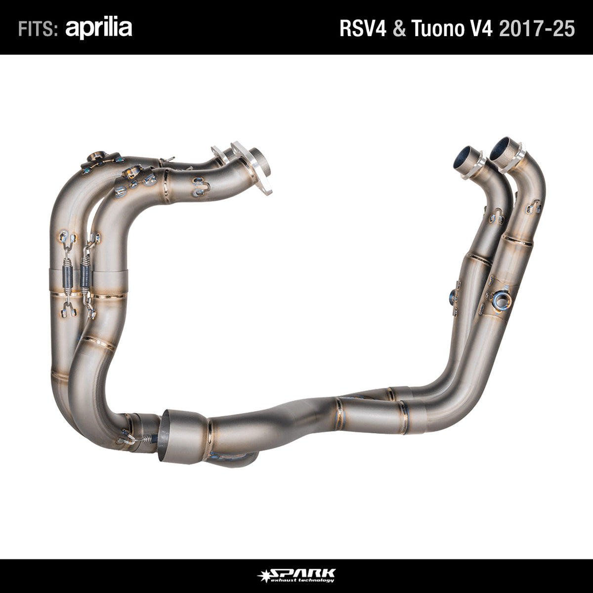 Spark Titanium Exhaust Headers GAP8502 for Aprilia RS V4 Tuono V4 2017-2025