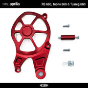 FlyHammer Sprocket Cover for Aprilia RS 660 Tuono 660 Tuareg 660 Red