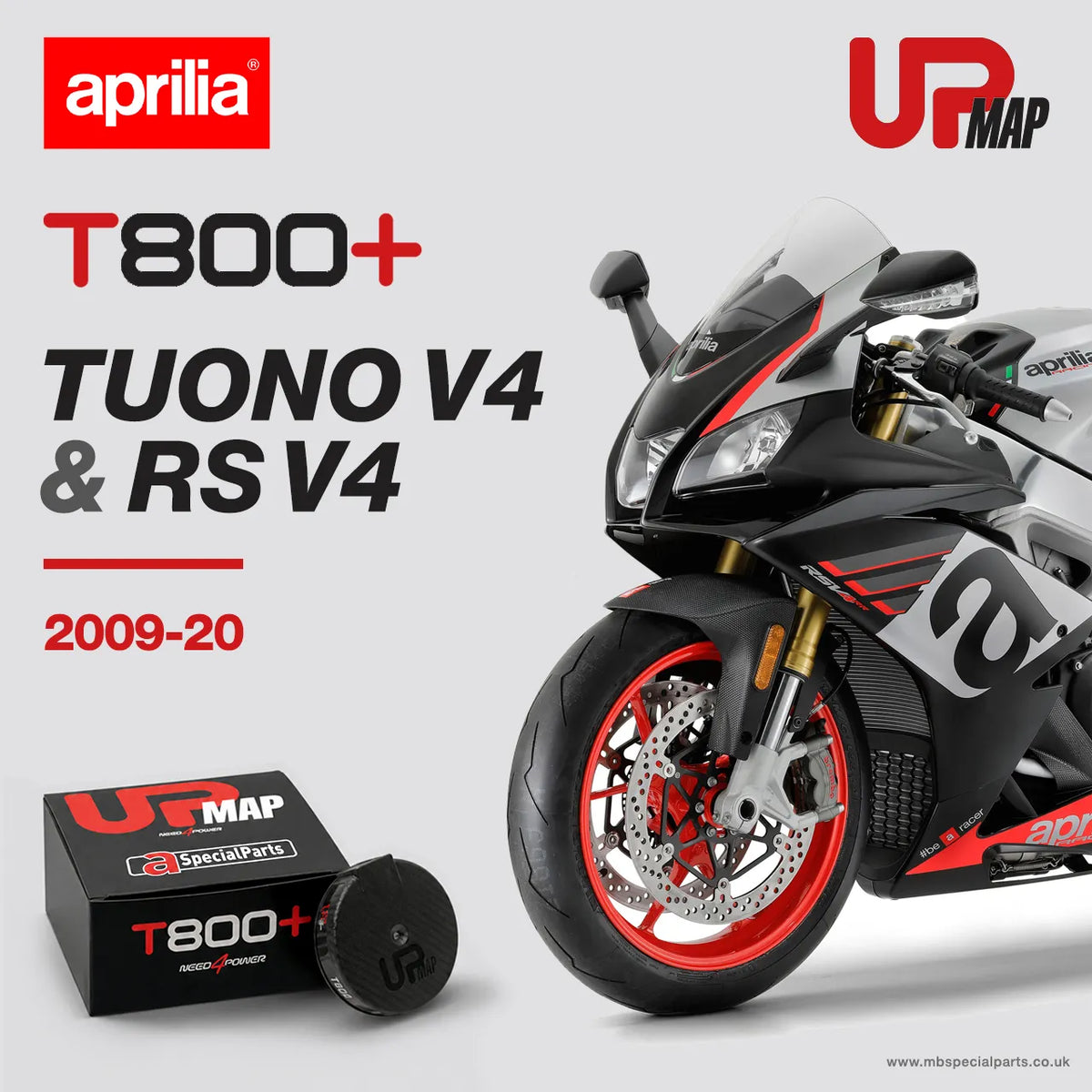 UpMap Aprilia T800+ for RS V4 Tuono V4 2009-2020