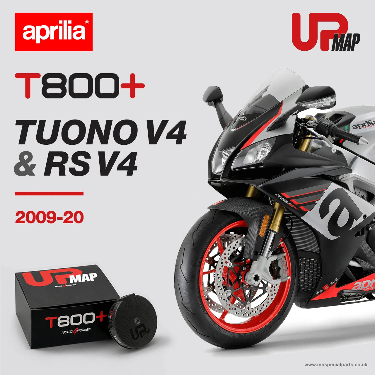 UpMap Aprilia T800+ for RS V4 Tuono V4 2009-2020