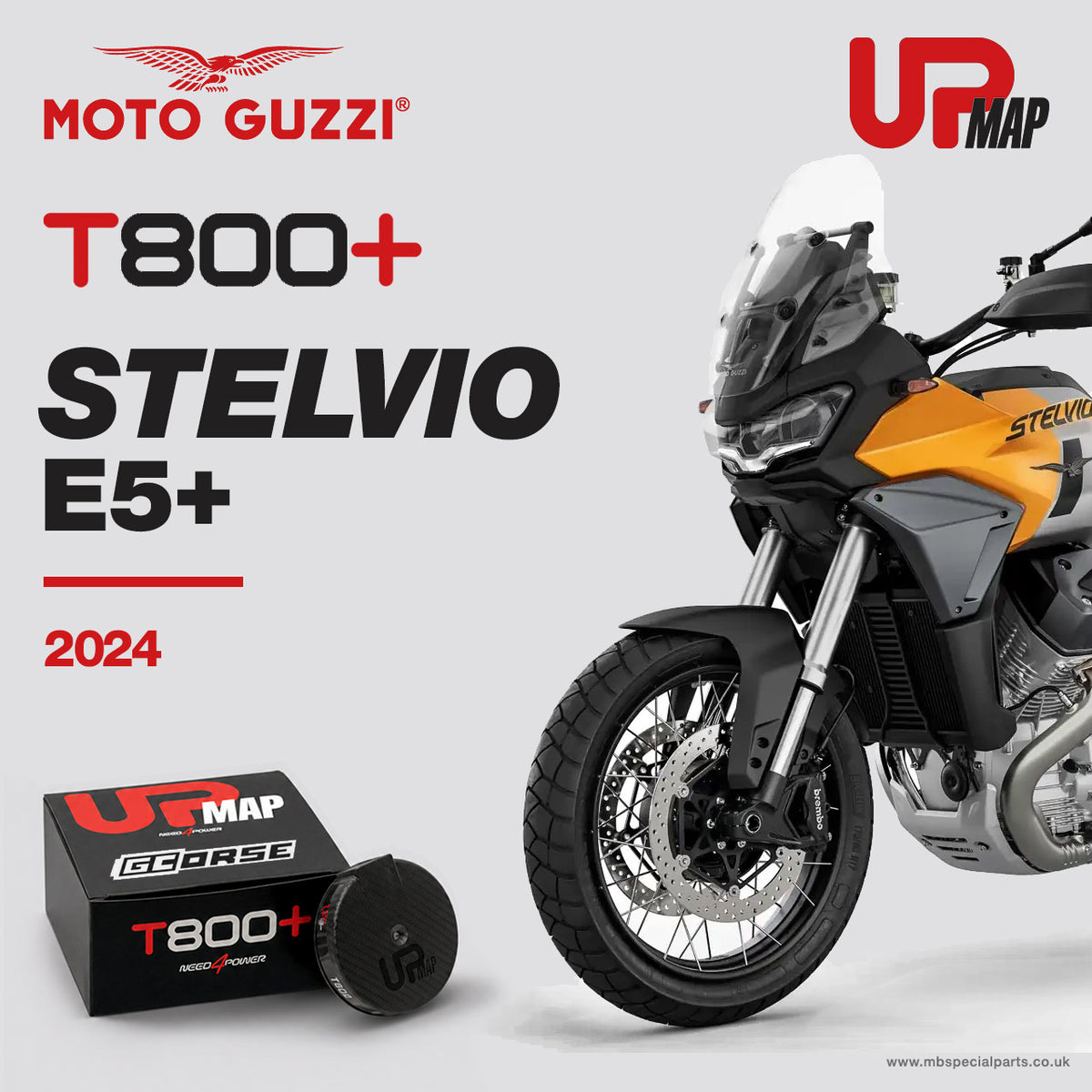 UpMap Moto Guzzi T800+ For Stelvio E5+ 2024