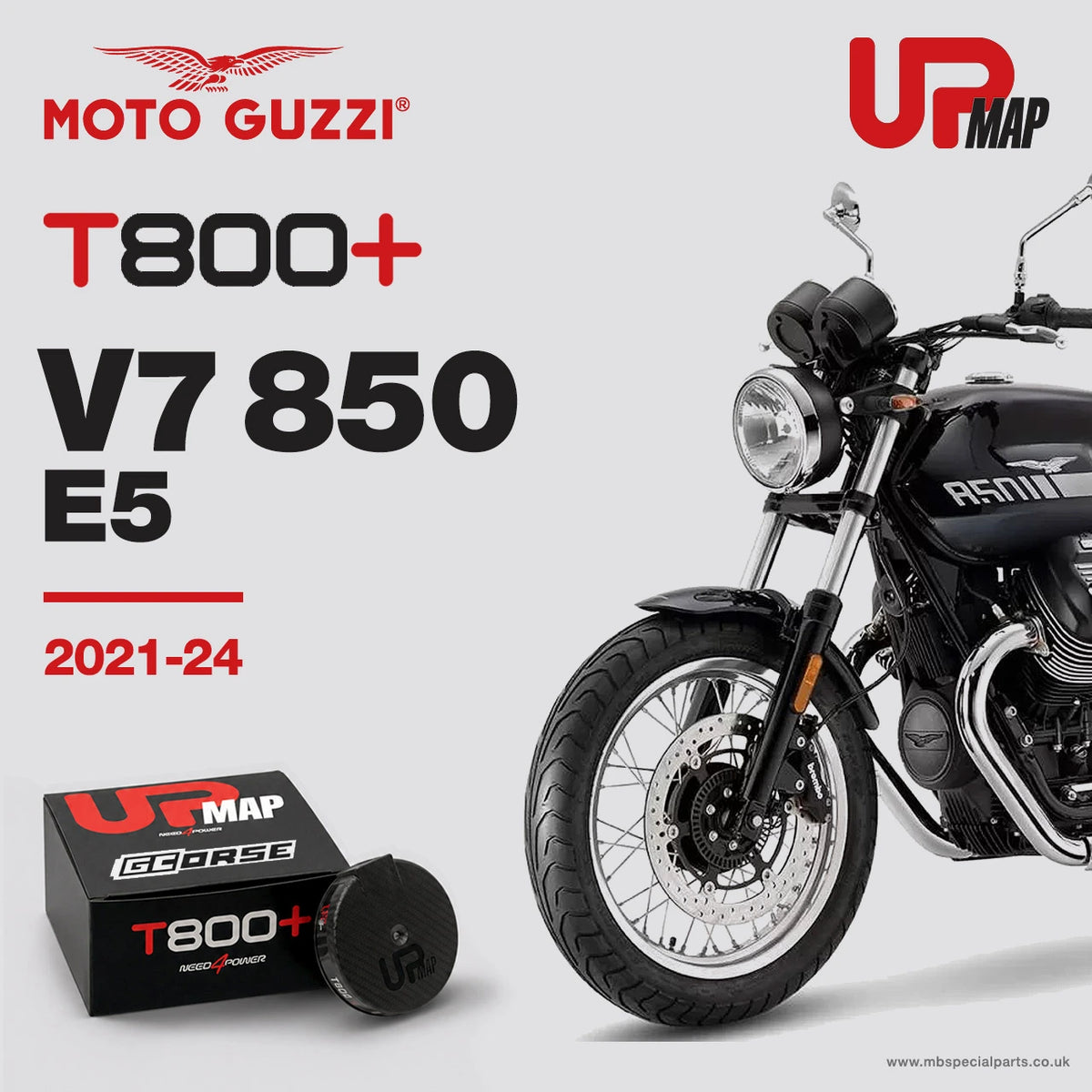 UpMap Moto Guzzi T800+ For V7 IV 850 E5 2021-2024