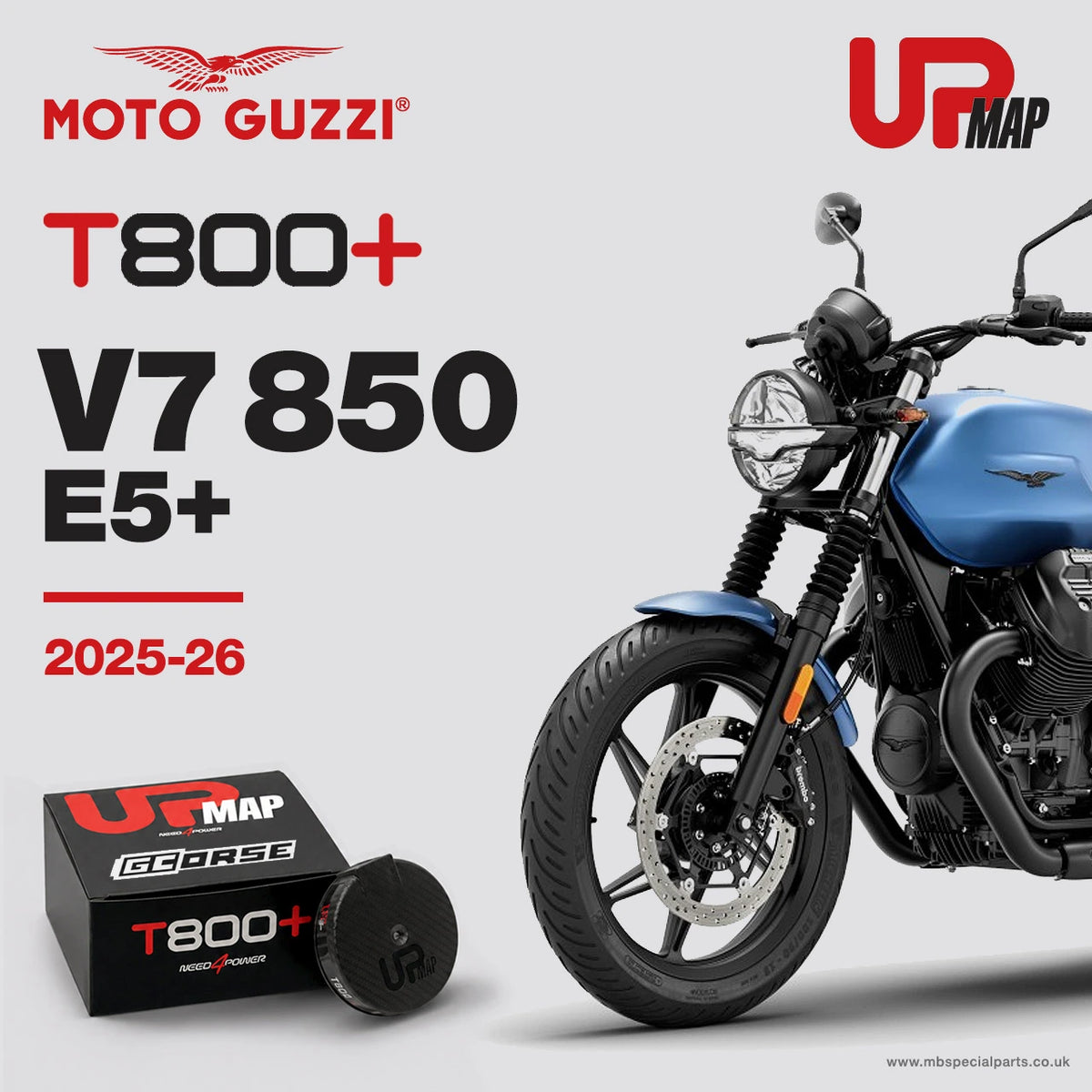 UpMap Moto Guzzi T800+ For V7 850 E5+ 2025-2026