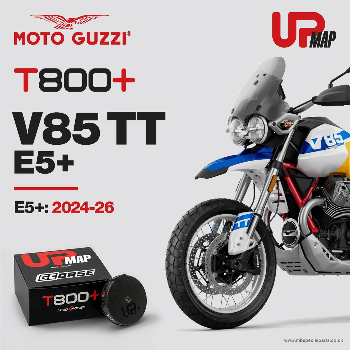 UpMap Moto Guzzi T800+ For V85 TT 850 E5+ 2024-2026