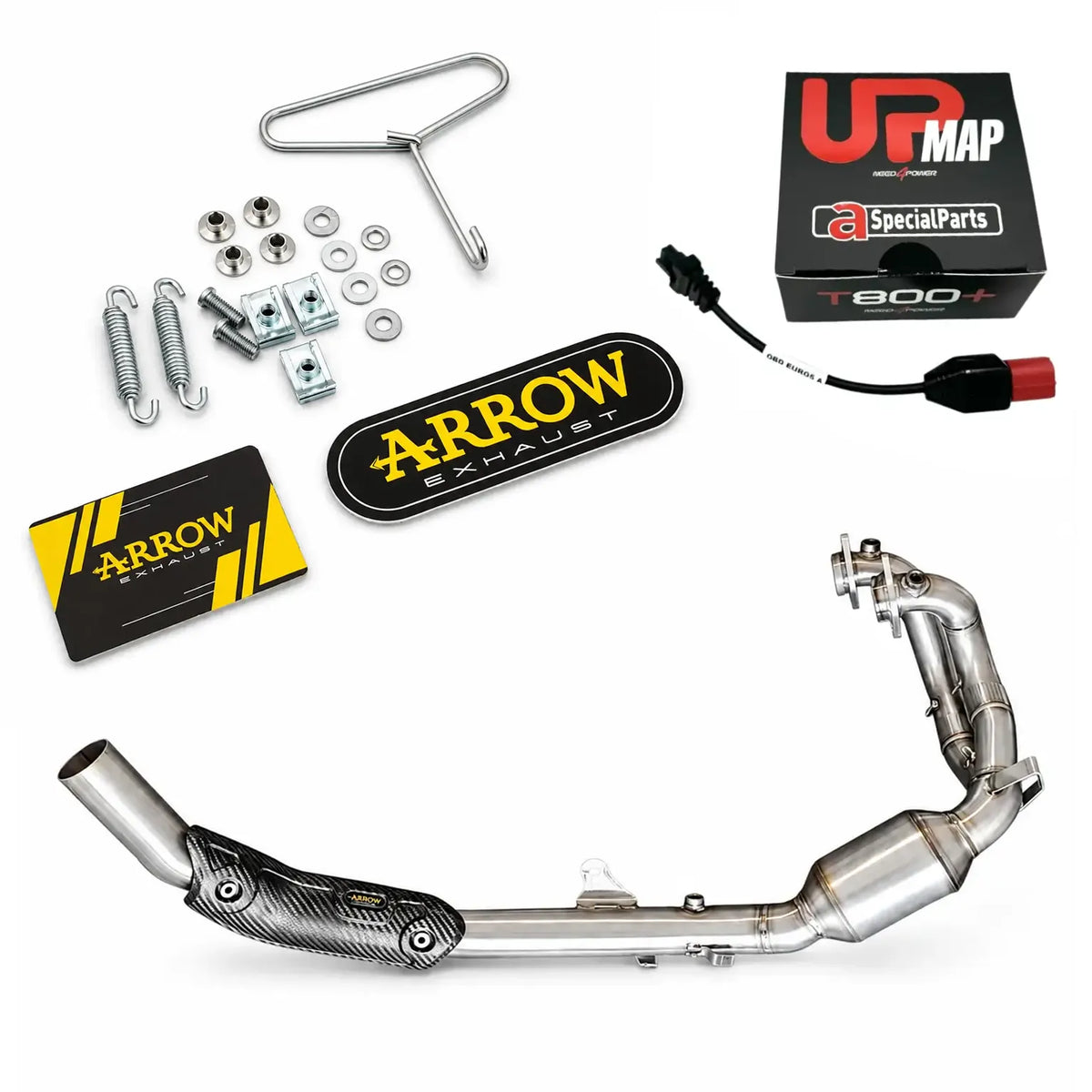 Bundle Tuareg 660: UpMap (OBD cable included) + Arrow Headers De-Kat 72202PD