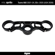 Top Triple Clamp (Black) By Dilone For Aprilia Tuono 660