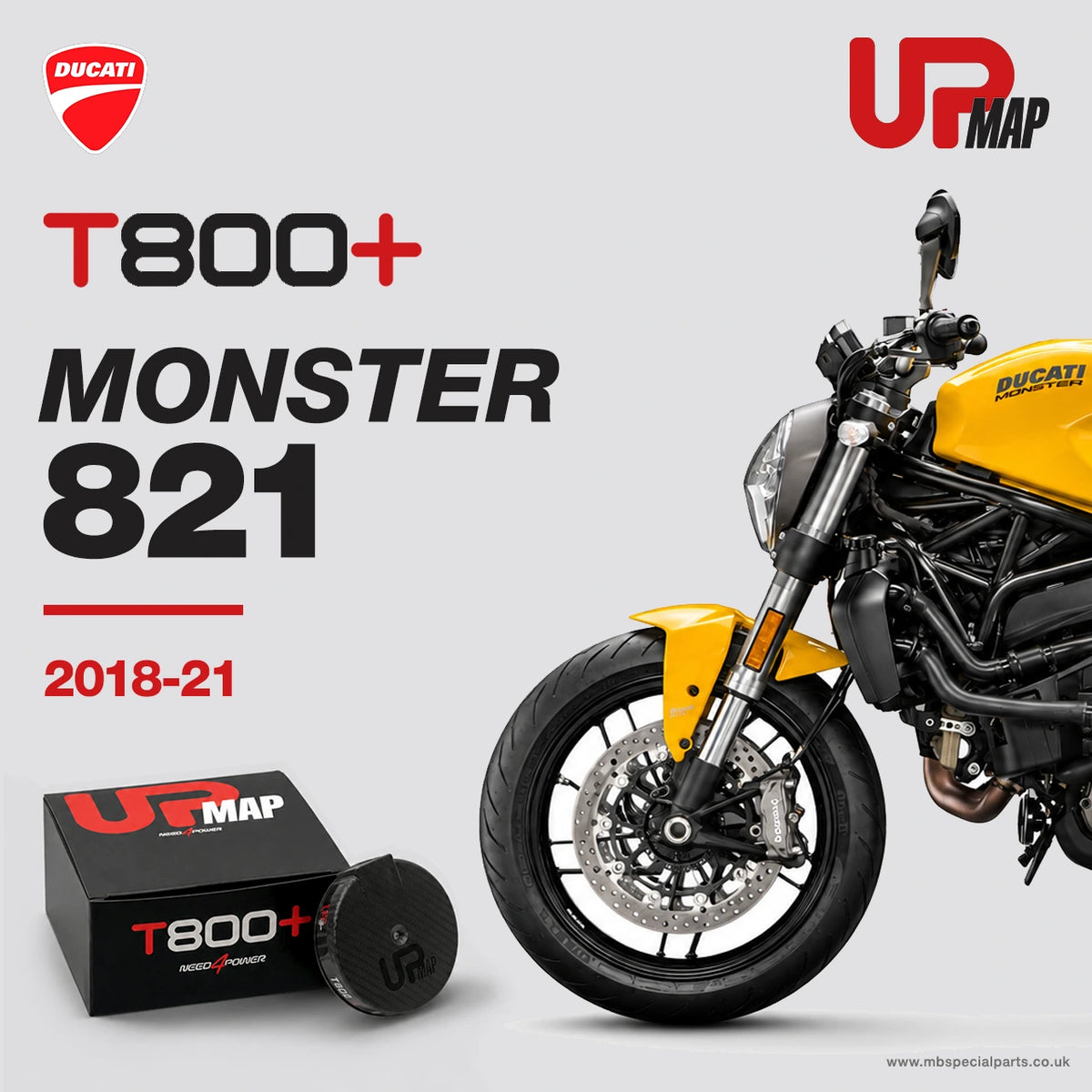 UpMap Ducati Monster 821 2018-2021