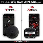Bundle: UpMap M-RIDE & T800+ (Selected Aprilia, Ducati & Moto Guzzi Models)
