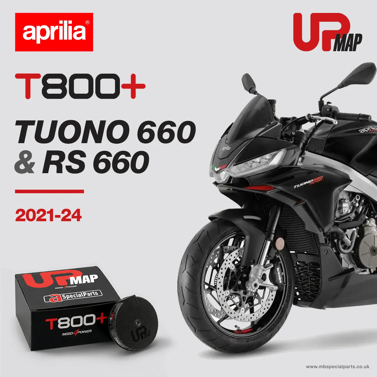 UpMap Aprilia T800+ for RS 660 Tuono 660 2021-2024