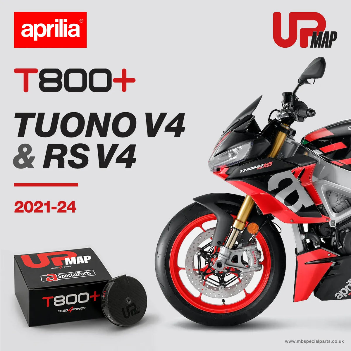 UpMap Aprilia T800+ for RS V4 Tuono V4 2021-2024
