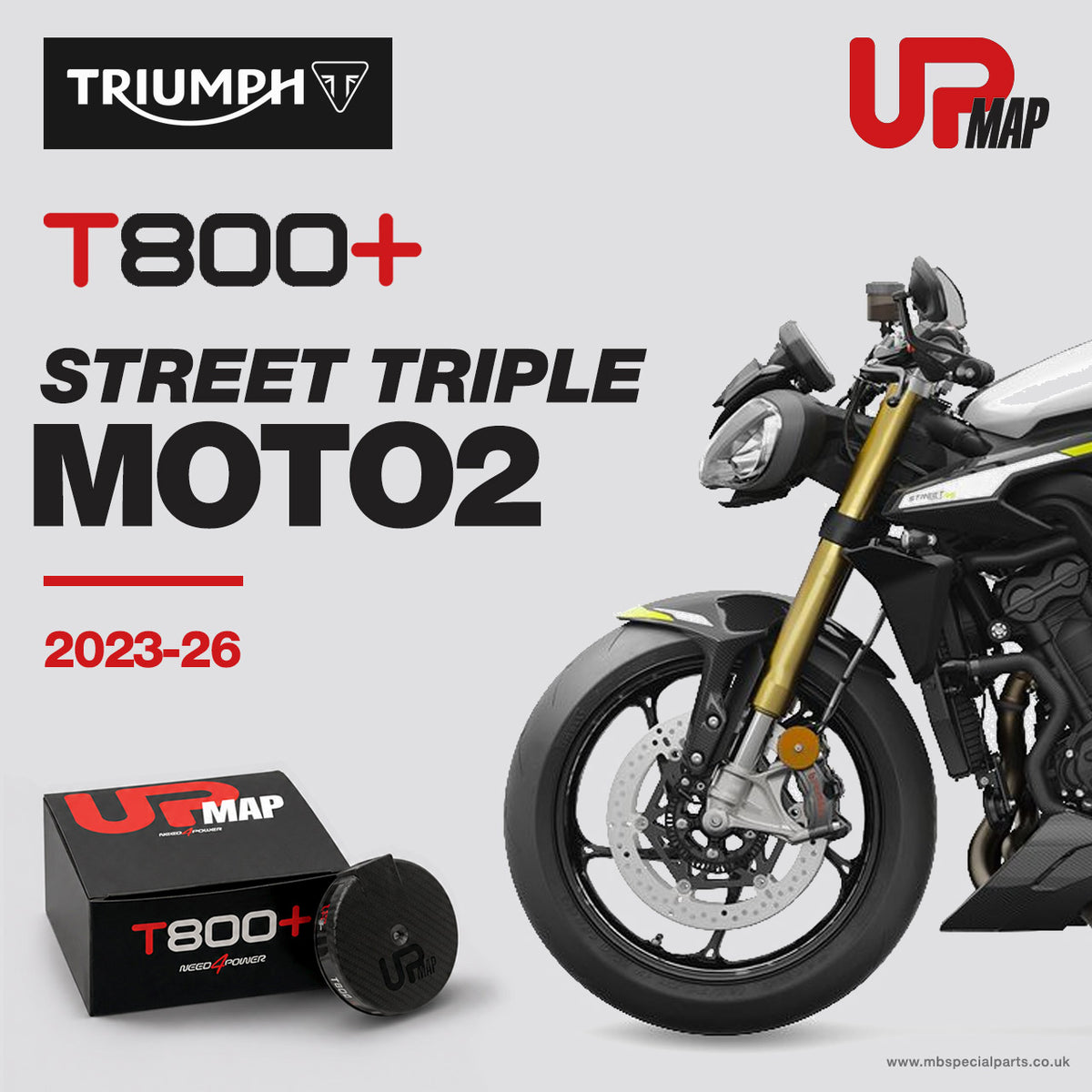 UpMap T800+ For Triumph Street Triple 765 Moto2 Edition 2023-2026