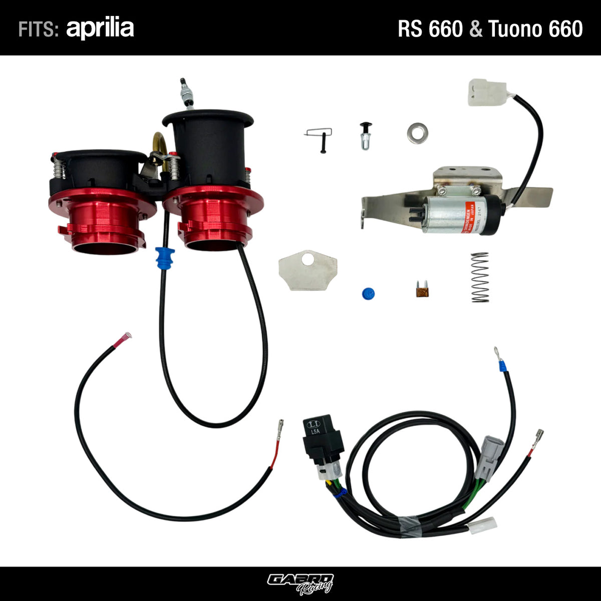 Variable Intake Stacks Kit for Aprilia RS 660 Tuono 660 by GRT
