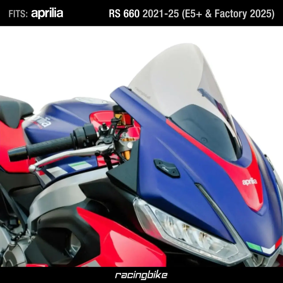 Windscreen Light Smoke for Aprilia RS 660 by RACINGBIKE code CAH003H