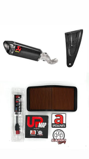 Bundle: Akrapovic Slip-On for Aprilia RS V4 Tuono V4 + Carbon Bracket RS V4 Tuono V4 + UpMap RS V4 Tuono V4 2021 onwards + Sprint Filter PM147S