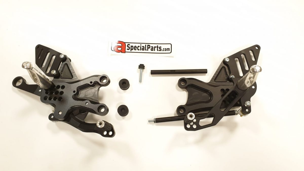FlyHammer Rearset for Aprilia RS V4 Tuono V4 2017-2025 Black
