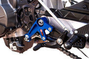 Rearset Brackets with adjustable swingarm pivot position for Aprilia RS 660 Tuono 660 by GRT